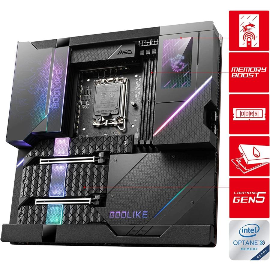 MSI MEG Z690 GODLIKE マザーボード MSI MEG Z690 GODLIKE Motherboard E-ATX - Intel 12th Gen