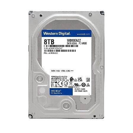 Western Digital 8TB WD ブルー PC ハードドライブ HDD - 5640 RPM SATA 6 Gb/s 128 MB キャッシュ 3.5インチ - WD80EAZZ(並行輸入品)｜olg｜02