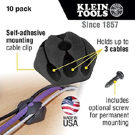 商品レビューを Klein Tools 80054 Cable Management Kit with 1 and 3 Slot Self-Adhesive Cable Clips， 30-Piece