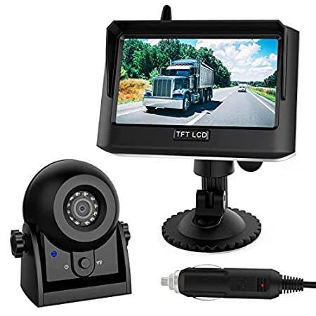 Digital Wireless Backup Camera Kit, 4.3inch TFT LCD Monitor  IP68 Waterpro（並行輸入品）