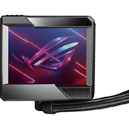 ASUS ROG Ryujin II 360 RGB オールインワン 液体 CPUクーラー 360mm ラジエーター (3.5インチカラー液晶、埋め込みポンプファン、Noctua iPPC 2000(並行輸入品)｜olg｜02