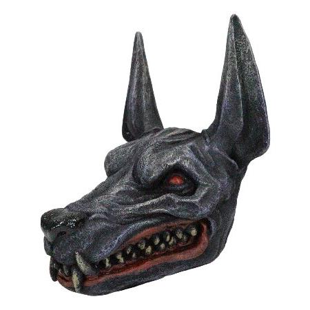 【並行輸入品】 Ebros Gift 古代エジプト アンダーワールド 不気味なゾンビ ジャッカル 神 アヌビス 頭の置物 エジプトの神 死者の神