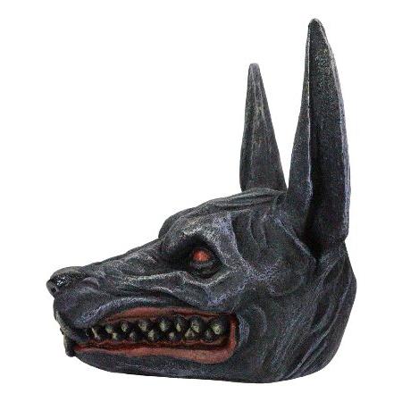 【並行輸入品】 Ebros Gift 古代エジプト アンダーワールド 不気味なゾンビ ジャッカル 神 アヌビス 頭の置物 エジプトの神 死者の神