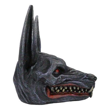 【並行輸入品】 Ebros Gift 古代エジプト アンダーワールド 不気味なゾンビ ジャッカル 神 アヌビス 頭の置物 エジプトの神 死者の神