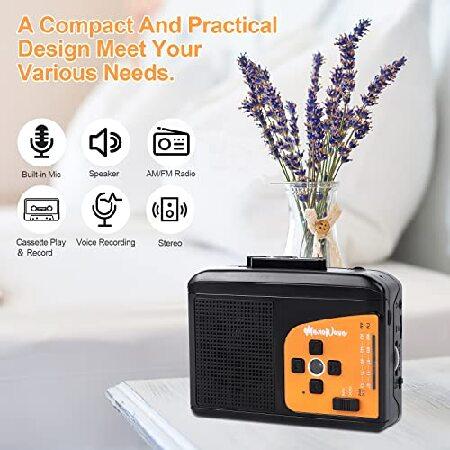 UCEC Portable Cassette Players and Recorders, Audio Music Cassette Tape to MP3 Converter, Stereo AM/FM Radio Walkman Tape Player, Built-In(並行輸入品)｜olg｜03