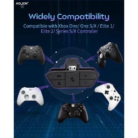 並行輸入品】 AOLION Xbox用ステレオヘッドセットアダプター Xbox用