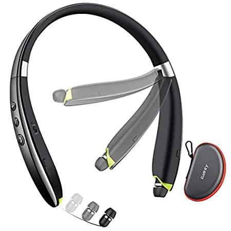 Bluetooth Headset, 2022 Upgraded Neckband Bluetooth Headphones with Retract（並行輸入品） : Upgrade Pro\u2011level Hybrid Active Noise Cancelling