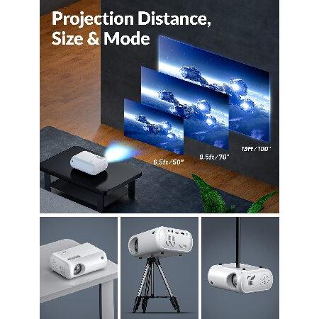 並行輸入品】 Mini Projector, CLOKOWE 2022 Upgraded Portable