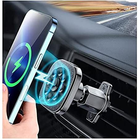 円 最大75 Offクーポン Magsafe 車用充電器 22年版 スーパー吸盤 マグネット式携帯電話マウント マグネット式ワイヤレス 車載充電器 エアベント カーマウント Ip 並行輸入品