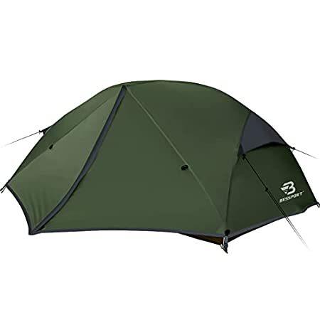 【並行輸入品】 Bessport 2 & 3 & 4人用 テント キャンプ用 簡単設営 バックパッキングテント 軽量 2ドア 防水 防風 ハイキングテント 3-4シー