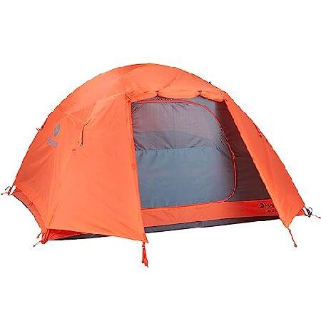 Marmot Catalyst 3P, Lightweight 2/3-person Trekking Tent, Waterproof Backpacking Tent for Camping and Hiking, Red Sun/Cascade Blue, 3 Person｜olg｜04