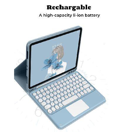 野党 Touchpad Keyboard Case for Lenovo Tab P11 / Lenovo P11 Plus Case， Detachable Bluetooth Trackpad Keyboard Case for (Model: TB-J606F TB-J606X TB-J616F)