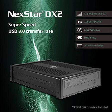 【並行輸入品】 Vantec NexStar DX2 USB 3.0 外付けエンクロージャ設計 5.25インチブルーレイ/CD/DVD SATAドライブ用 第2世代DX ドライバー不要の画像