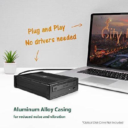 【並行輸入品】 Vantec NexStar DX2 USB 3.0 外付けエンクロージャ設計 5.25インチブルーレイ/CD/DVD SATAドライブ用 第2世代DX ドライバー不要の画像