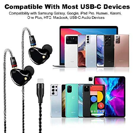 DCMEKA USB C in Ear Monitor, Superior Sound Wired Earbuds with Tesla Magnet, Professional Sound Isolating Earphones for Singers/Drummers/M(並行輸入品)｜olg｜06