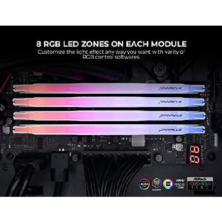 【並行輸入品】 Timetec Pinnacle Konduit RGB 16GB DDR4 3200MHz PC4-25600 CL16-20-20-40 XMP2.0 オーバークロッキング 1.35V デュアルランク AMDおよびIntel_3