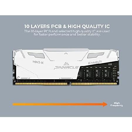 【並行輸入品】 Timetec Pinnacle Konduit RGB 16GB DDR4 3200MHz PC4-25600 CL16-20-20-40 XMP2.0 オーバークロッキング 1.35V デュアルランク AMDおよびIntel_5