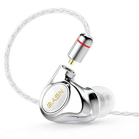 BASN Metalen PRO 4ドライバー インイヤーモニター ヘッドフォン ミュージシャン用 ノイズアイソレーション 強化された低音サウンドイヤ（並行輸入品）