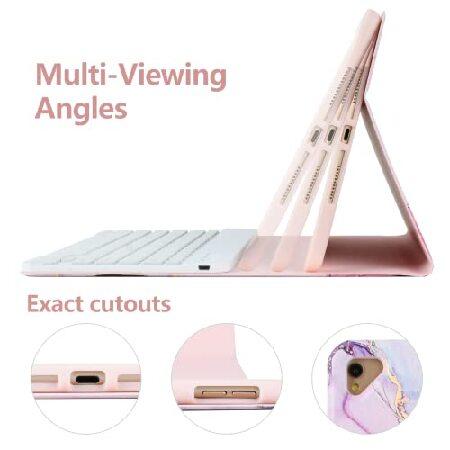 【並行輸入品】 FUWANG New iPad 9th Generation Keyboard Case 10.2" 2021/(8th Gen) 2020/（7th Gen） 2019，7 Colors Backlit Keyboard Case for iPad 10.2"_2