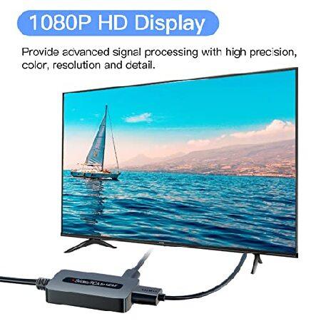 【並行輸入品】 Sedytetoc RCA Svideo - HDMIコンバーター HDケーブル(RCAとSvideo統合)、CVBSコンポジットAVからHDMIコンバーター。