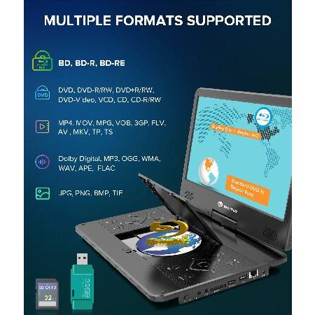 wonnie 新品 ポータブルDVD・BD・Blu-ray・ブルーレイプレーヤー wonnie 新品 ポータブルDVD・BD・Blu-ray・ブルーレイプレーヤー