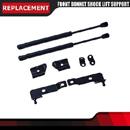 【並行輸入品】 Pair of Front Bonnet Hood Shock Rod Kit Gas Charged Shock Dampers Spring Struts Bar Compatible with Nissan Navara Frontier D40の画像