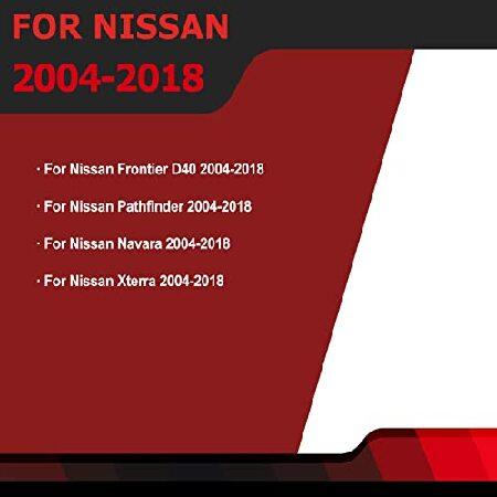 【並行輸入品】 Pair of Front Bonnet Hood Shock Rod Kit Gas Charged Shock Dampers Spring Struts Bar Compatible with Nissan Navara Frontier D40の画像