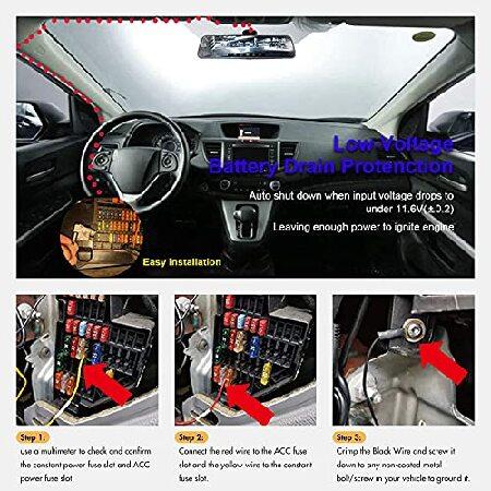 並行輸入品】 REDTIGERドライブレコーダー用 電源ケーブル 駐車監視
