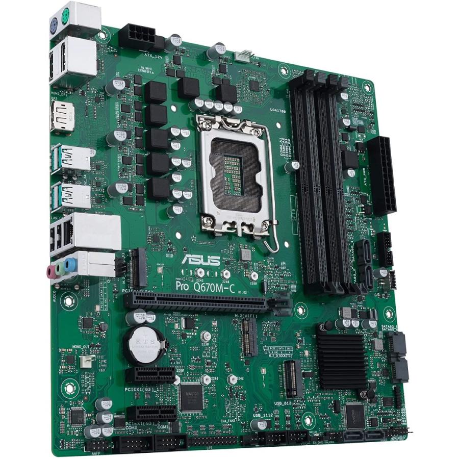 【並行輸入品】 ASUS Pro Q670M-C-CSM LGA 1700 (Intel 12th Gen \u0026 Intel vPro) mATX Motherboarの画像