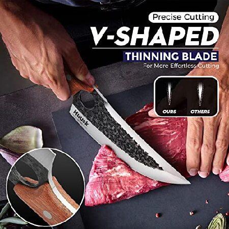 Huusk Knife Japan Kitchen Upgraded Viking Knives with Sheath Hand