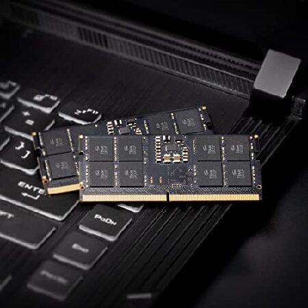 【並行輸入品】 TEAMGROUP Elite SODIMM DDR5 16GB (2x8GB) 4800MHz (PC5-38400) CL40 ノンECCアンバッファード 1.1V 262ピン ノートパソコンメモリモジュール_1