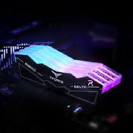並行輸入品】 TEAMGROUP T-Force Delta RGB DDR5 Ram 32GB (2x16GB