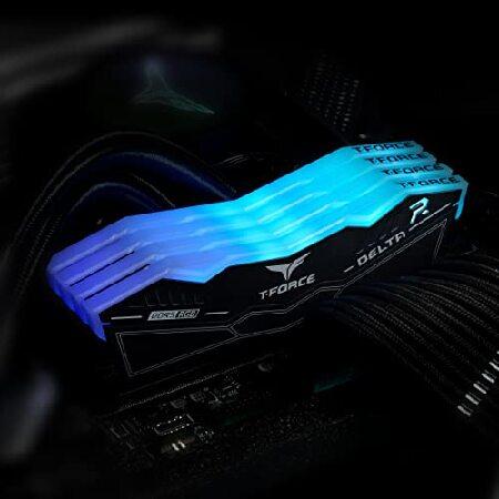 並行輸入品】 TEAMGROUP T-Force Delta RGB DDR5 Ram 32GB (2x16GB