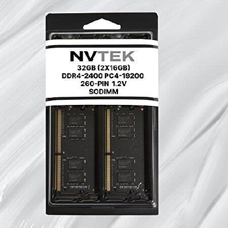 並行輸入品】 NVTEK 32GB キット (2x16GB) DDR4-2400 PC4 19200 SODIMM
