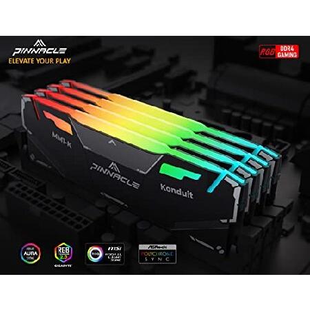 【並行輸入品】 Timetec Pinnacle Konduit RGB DDR4 3200MHz PC4-25600 CL16-18-18-38 XMP2.0 Overclocking 1.35V Compatible for AMD and Intel Desktop Gaming_2