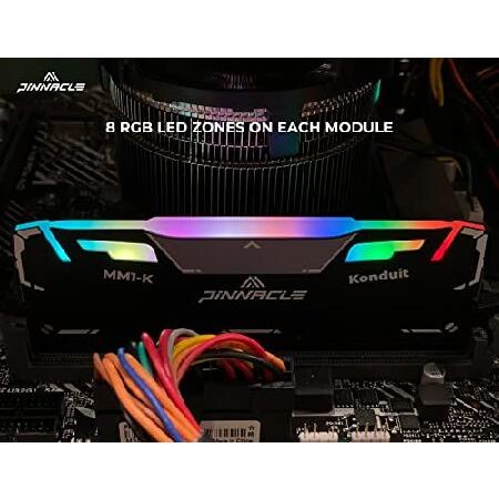 【並行輸入品】 Timetec Pinnacle Konduit RGB DDR4 3200MHz PC4-25600 CL16-18-18-38 XMP2.0 Overclocking 1.35V Compatible for AMD and Intel Desktop Gaming_4
