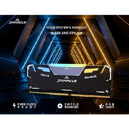 【並行輸入品】 Timetec Pinnacle Konduit RGB DDR4 3200MHz PC4-25600 CL16-18-18-38 XMP2.0 Overclocking 1.35V Compatible for AMD and Intel Desktop Gaming_5