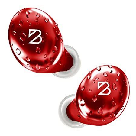 Tempo 30 Red Wireless Earbuds for Small Ears Women, Red Earbuds with Mic, B（並行輸入品）