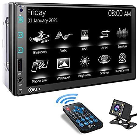 PLZ　Double　Din　Link-　Inch　HD　Capacitive　Mirror　Car　with　Stereo　Touchscree（並行輸入品）