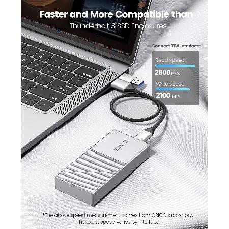 ORICO M.2 SSD 外付けケース USB4.0 NVMe ケース M.2 SSD ケース 40Gbps NVMe PClE M-Key(B+M Key)2280 に適用 Thunderbolt 3/4 USB3.2/3.1/3.0/Typ(並行輸入品)｜olg｜03