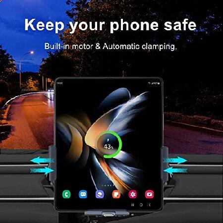 DearHot 15W デュアルコイル Qi ワイヤレスカーチャージャー ミラーマウントホルダー Samsung Galaxy Z Fold4 Fold3 Z Fold2 Fold S22 Ultra Note20(並行輸入品)｜olg｜06