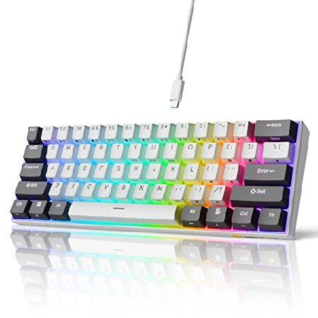 【並行輸入品】 iLovBee i61 60%有線キーボード メカニカル ホットスワップ可能 コンパクトRGBゲーミングキーボード 61キーミニキーボード | ブランド登録なし