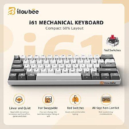 【並行輸入品】 iLovBee i61 60%有線キーボード メカニカル ホットスワップ可能 コンパクトRGBゲーミングキーボード 61キーミニキーボード | ブランド登録なし | 01