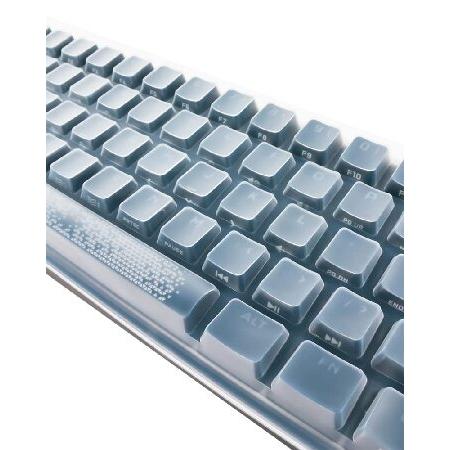 シリコンキーボードスキンカバー Corsair K65 RGB Mini 60%メカニカルゲームキーボードに対応 (透明)｜olg｜02