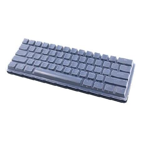 【並行輸入品】 シリコンキーボードスキンカバー Corsair K65 RGB Mini 60%メカニカルゲームキーボードに対応 (透明)_4