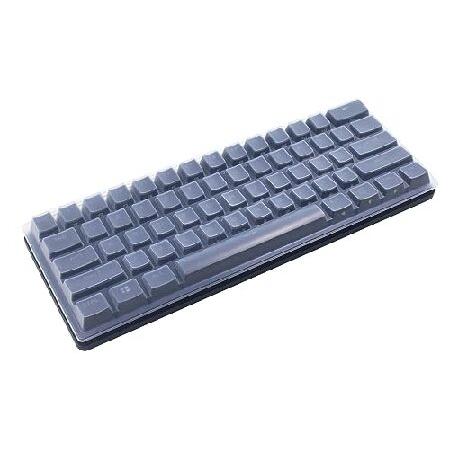 【並行輸入品】 シリコンキーボードスキンカバー Corsair K65 RGB Mini 60%メカニカルゲームキーボードに対応 (透明)_5