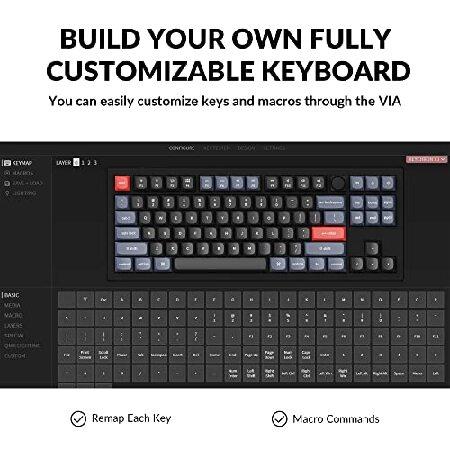 【並行輸入品】 Keychron V3 有線カスタムメカニカルキーボードノブバージョン TKL QMK/VIA プログラム可能 ホットスワップ可能 Keychron K Pro_2