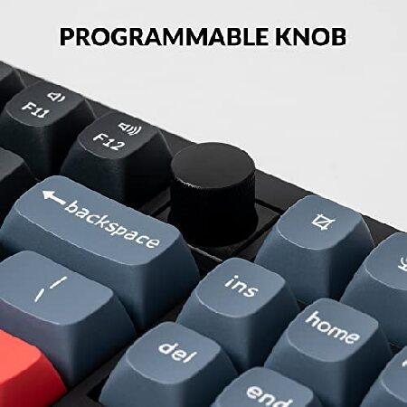 【並行輸入品】 Keychron V3 有線カスタムメカニカルキーボードノブバージョン TKL QMK/VIA プログラム可能 ホットスワップ可能 Keychron K Pro_3