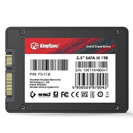 【並行輸入品】 KingSpec 1TB 2.5インチ SATA SSD SATA III 6Gb/s 内蔵ソリッドステートドライブ - 3D NANDフラッシュTLC デスクトップ/ノートパソコン/オールイの画像
