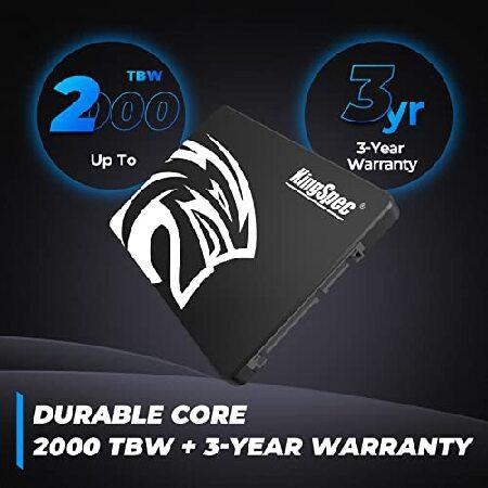 【並行輸入品】 KingSpec 1TB 2.5インチ SATA SSD SATA III 6Gb/s 内蔵ソリッドステートドライブ - 3D NANDフラッシュTLC デスクトップ/ノートパソコン/オールイの画像